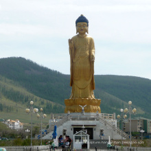 high quality standing modern brass buddha statue